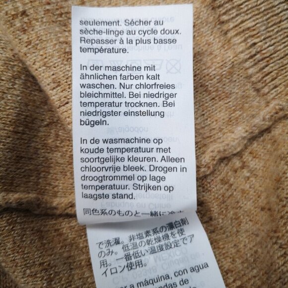 J. Crew Men's Size Large Lightweight Tan Round Neck Long Sleeves Sweater - Picture 5 of 9